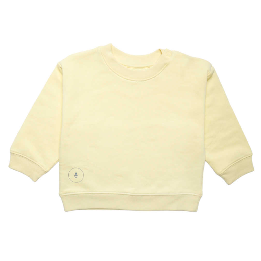 Baby Sweatshirt - Farbe Buttergelb